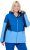 Ulla Popken HYPRAR Performance Colorblock Ski Jacket Denim Blue - Jakne - 