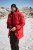 JAY-PI Warm Quilted Parka Dual Function Windproof and Water Repellent Red - Jakne - Moške bunde za Močnejše Postave