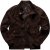 JP1880 Leather Jacket Goat Suede Espresso Brown - Jakne - Moške bunde za Močnejše Postave