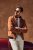 JP1880 Jacket Leather Lamb Nappa Brown - Jakne - Moške bunde za Močnejše Postave