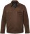 JP1880 Leather Jacket Nubuck Shirt Collar Brown - Jakne - Moške bunde za Močnejše Postave