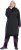 Ulla Popken Extra Long Functional Coat Black - Jakne - 