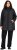 Ulla Popken HYPRAR Mixed Texture Water-Repellent Jacket Black - Jakne - 