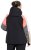 Ulla Popken HYPRAR Patchwork Sleeve Performance Jacket Black - Jakne - 