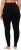Ulla Popken Basic Stretch Knit Ankle Length Leggings Black - Kavbojke & Hlače v Velikih Številkah – Plus Size - 