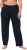 Ulla Popken Bootcut Elastic Waist Cotton French Terry Sport Pants Night Blue - Kavbojke & Hlače v Velikih Številkah – Plus Size - 