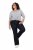 Ulla Popken Marie Fit Bootcut Stretch Jeans Dark Blue Denim - Ulla Popken - Ulla Popken oblačila večjih velikosti