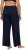 Ulla Popken Wide Leg Smocked Waist Knit Pants Night Blue - Kavbojke & Hlače v Velikih Številkah – Plus Size - 