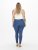 Only Carmakoma Thunder Life Skinny Fit Jeans Blue Denim - Kavbojke & Hlače v Velikih Številkah – Plus Size - 