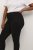 Kaffe Curve Ana Krajšane Twill Jeggings Globoko črna - Kavbojke & Hlače v Velikih Številkah – Plus Size - 