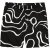JP1880 Bermuda Shorts Soft Viscose All-over Print Black - Kratke hlače - Moške Kratke Hlače za Močnejše Postave