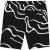 JP1880 Bermuda Shorts Soft Viscose All-over Print Black - Kratke hlače - Moške Kratke Hlače za Močnejše Postave