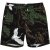 JP1880 Bermuda Shorts All-over Print Black - Kratke hlače - Moške Kratke Hlače za Močnejše Postave