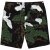 JP1880 Bermuda Shorts All-over Print Black - Kratke hlače - Moške Kratke Hlače za Močnejše Postave