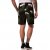 JP1880 Bermuda Shorts All-over Print Black - Kratke hlače - Moške Kratke Hlače za Močnejše Postave