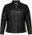 Only Carmakoma Robber Leather Jacket Black - Usnjene jakne - 