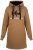 Nora Mikken KADRI Long Hoodie Camel - Puloverji & jopice - 