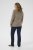 Kaffe Curve Linia Boatneck Pullover Morel Melange with Silver Lurex - Pleten puloverji - 