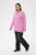 Kaffe Curve Emilia Pullover Pink Power Melange - Kaffe Curve - 