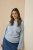 Kaffe Curve Jina Knit Pullover Powder Blue Melange - Pleten puloverji - 