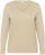 Kaffe Curve Lizzy Long Sleeve Pullover Feather Grey Melange - Pleten puloverji - 