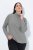 Ulla Popken Basic Long Sleeve Slim Fit Turtleneck Light Grey Melange - Puloverji & jopice - Udobni puloverji in pletenine