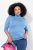 Ulla Popken Basic Long Sleeve Slim Fit Turtleneck Light Cornflower - Puloverji & jopice - Udobni puloverji in pletenine