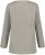 Ulla Popken Back To Basics V-Neck Relaxed Fit Cotton Tee Light Grey Melange - Majice - 