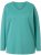 Ulla Popken Back To Basics V-Neck Relaxed Fit Cotton Tee Green - Majice - 