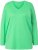 Ulla Popken Back To Basics V-Neck Relaxed Fit Cotton Tee Mint Green - Majice - 