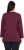 Ulla Popken Back To Basics V-Neck Relaxed Fit Cotton Tee Dark Berry - Majice - 