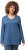 Ulla Popken Back To Basics V-Neck Relaxed Fit Cotton Tee Denim Blue - Majice - 
