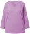 Ulla Popken Back To Basics V-Neck Relaxed Fit Cotton Tee Lavender - Majice - 