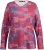 Ulla Popken Graphic Print Recycled Polyester Quick Dry Stretch Top Salsa Red - Natisnjene majice za ženske - 