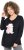 Ulla Popken Puppy Graphic Christmas Long Sleeve T-Shirt Black - Majice - 