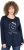 Ulla Popken Metallic Graphic Holiday Tee Navy - Natisnjene majice za ženske - 