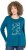 Ulla Popken Metallic Graphic Holiday Tee Teal - Natisnjene majice za ženske - 