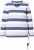 Ulla Popken Striped Knotted Hem Long Sleeve Tee Lavender - Natisnjene majice za ženske - 