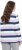 Ulla Popken Striped Knotted Hem Long Sleeve Tee Lavender - Natisnjene majice za ženske - 