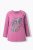 Ulla Popken Inverted Seam Long Sleeve Graphic Tee Dark Rose - Natisnjene majice za ženske - 