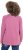 Ulla Popken Inverted Seam Long Sleeve Graphic Tee Dark Rose - Natisnjene majice za ženske - 