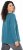 Ulla Popken Dream Rhinestone Lettering Long Sleeve Tee Teal - Natisnjene majice za ženske - 