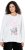 Ulla Popken Motivational Graphic Long Sleeve Tee Off-White - Natisnjene majice za ženske - 