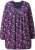 Ulla Popken Pleated Long Sleeve Floral Knit Tunic Ink Blue - Natisnjene majice za ženske - 