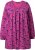 Ulla Popken Pleated Long Sleeve Floral Knit Tunic Summer Berry - Natisnjene majice za ženske - 