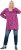 Ulla Popken Pleated Long Sleeve Floral Knit Tunic Summer Berry - Natisnjene majice za ženske - 