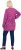 Ulla Popken Pleated Long Sleeve Floral Knit Tunic Summer Berry - Natisnjene majice za ženske - 