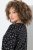 Ulla Popken Allover Printed Long Sleeve Tee Black - Natisnjene majice za ženske - Ženske majice s potiskom