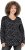 Ulla Popken Allover Printed Long Sleeve Tee Black - Natisnjene majice za ženske - 
