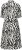 Kaffe Curve Alia Shirt Dress Black Chalk Animal - Midi obleke - 